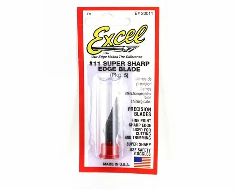 Excel No. 11 Blades for Exacto/Racer's Edge style hobby knives (5) 3 Excel No. 11 Blades for Exacto/Racer's Edge style hobby knives (5)