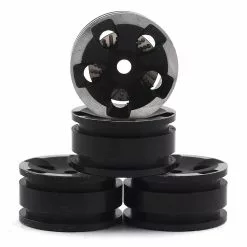 Orlandoo Hunter Aluminum Battle Axe 5 Hole Wheel w/Brake Rotor (Black) (4)