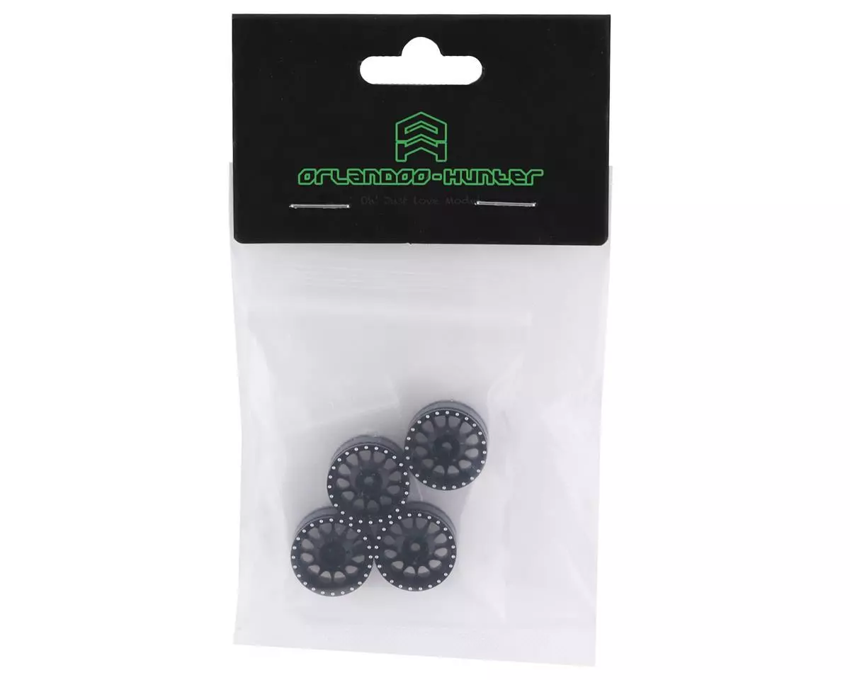 Orlandoo Hunter 18mm Aluminum Wheel Set (Black) (4) 6 Orlandoo Hunter 18mm Aluminum Wheel Set (Black) (4) - Image 4